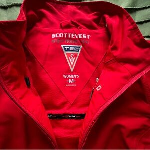 Scottevest Travel Vest in Red and White